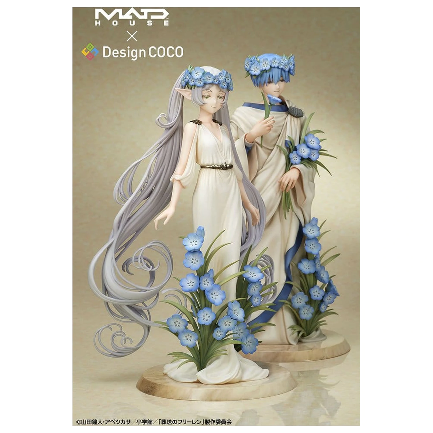Frieren: Beyond Journey's End Figurki PVC Zestaw 2 sztuk Frieren i Himmel Styl Art Nouveau zdjęcie produktu