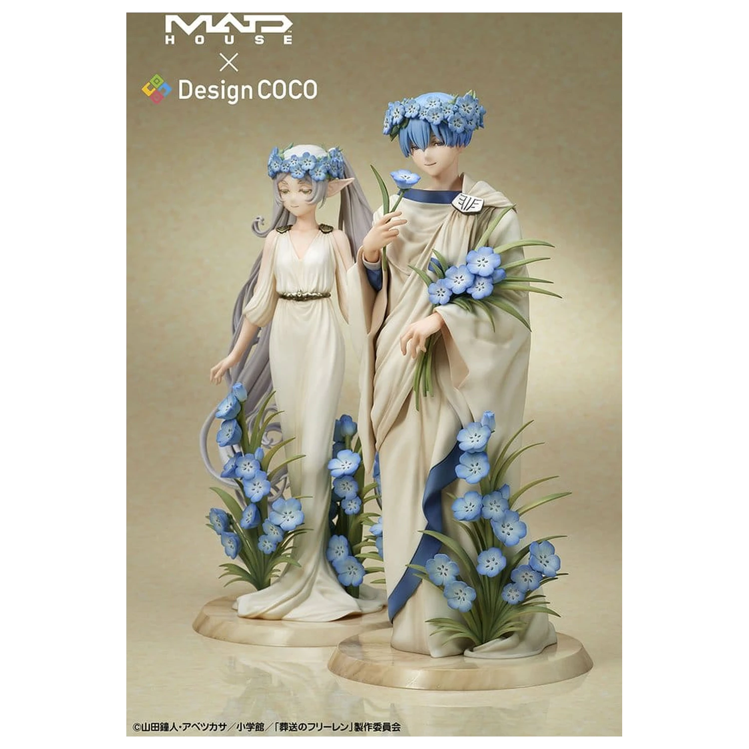 Frieren: Beyond Journey's End Figurki PVC Zestaw 2 sztuk Frieren i Himmel Styl Art Nouveau zdjęcie produktu