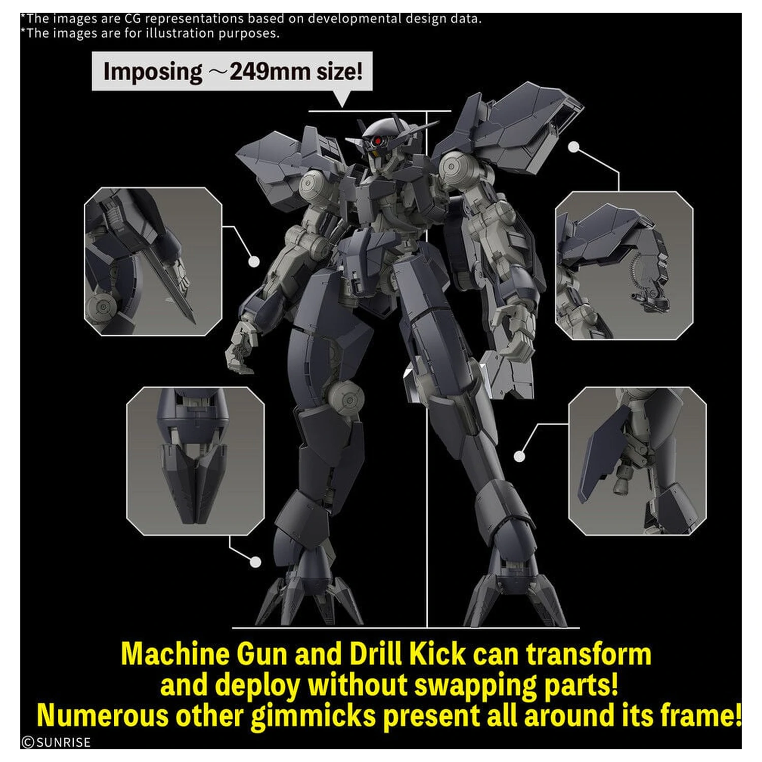 Full Mechanics 1/100 Graze Ein Mobile Suit Gundam Iron-Blooded Orphans Zestaw modelarski zdjęcie produktu