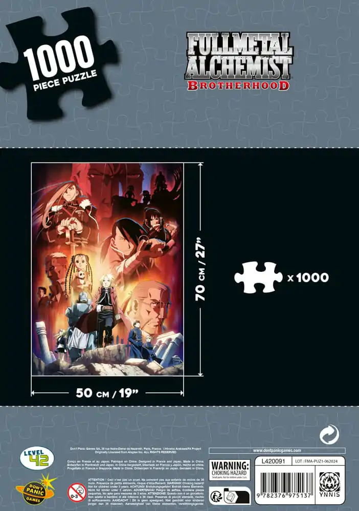 Fullmetal Alchemist: Brotherhood Puzzle Characters (1000 elementów) zdjęcie produktu