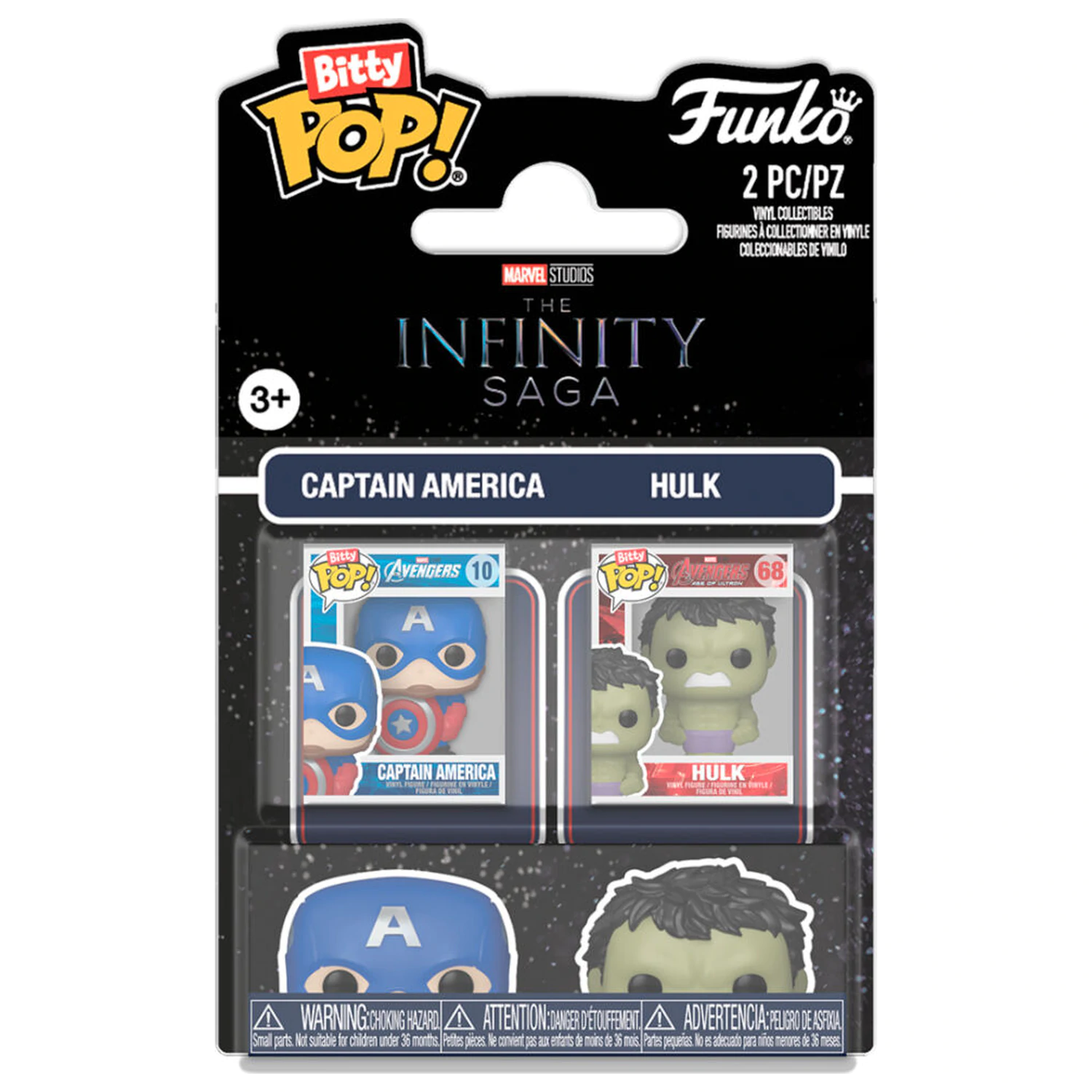 Funko Bitty POP pack 2 figurki Marvel Infinity Saga Captain America & Hulk zdjęcie produktu