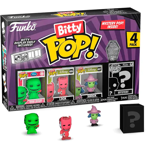 Bitty POP! Figurka winylowa 4-pak Disney Miasteczko Halloween Oogie Boogie zdjęcie produktu