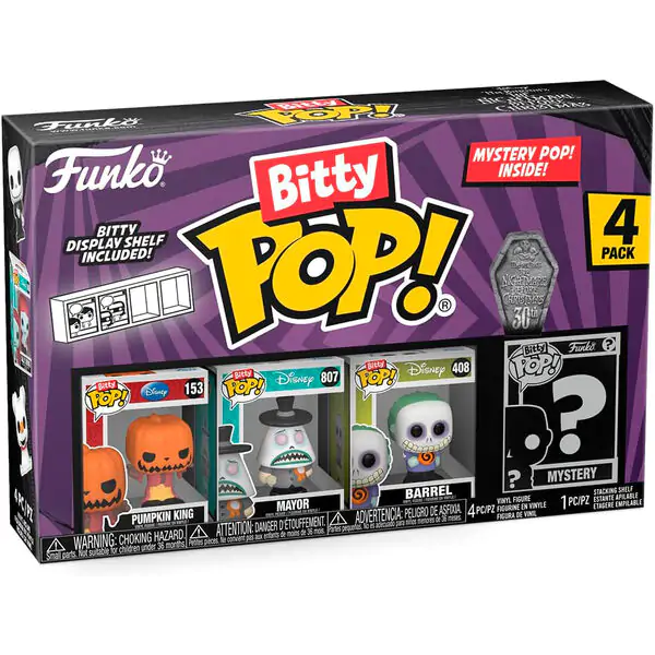 Bitty POP! Figurka winylowa 4-Pack Disney Miasteczko Halloween Król Dyni zdjęcie produktu