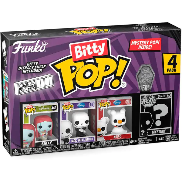 Bitty POP! Figurka winylowa 4-pak Disney Miasteczko Halloween Sally zdjęcie produktu