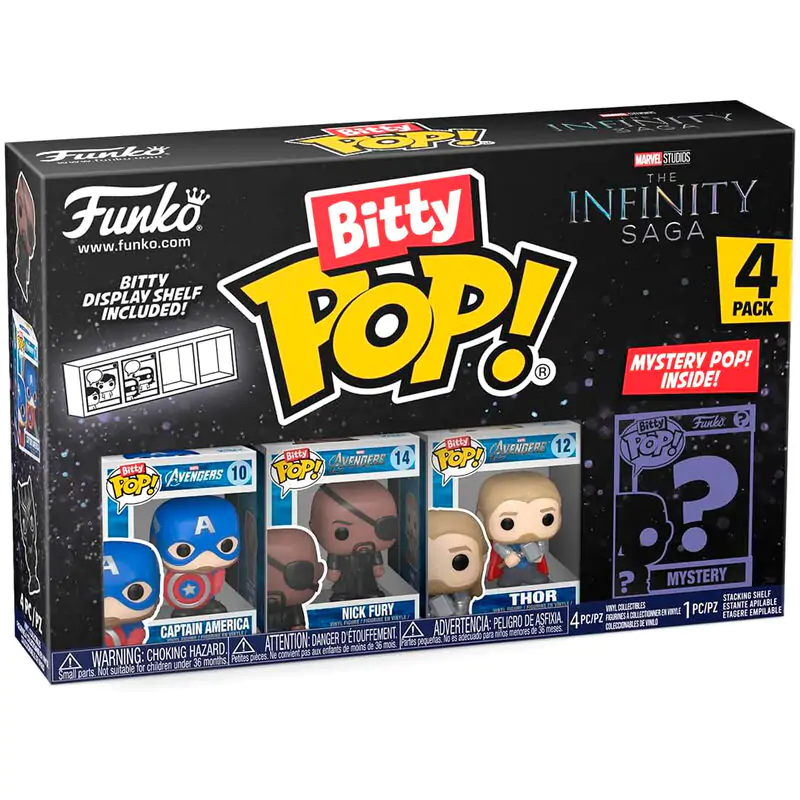 Blister 4 figurki Bitty POP Marvel The Infinity Saga Kapitan Ameryka zdjęcie produktu