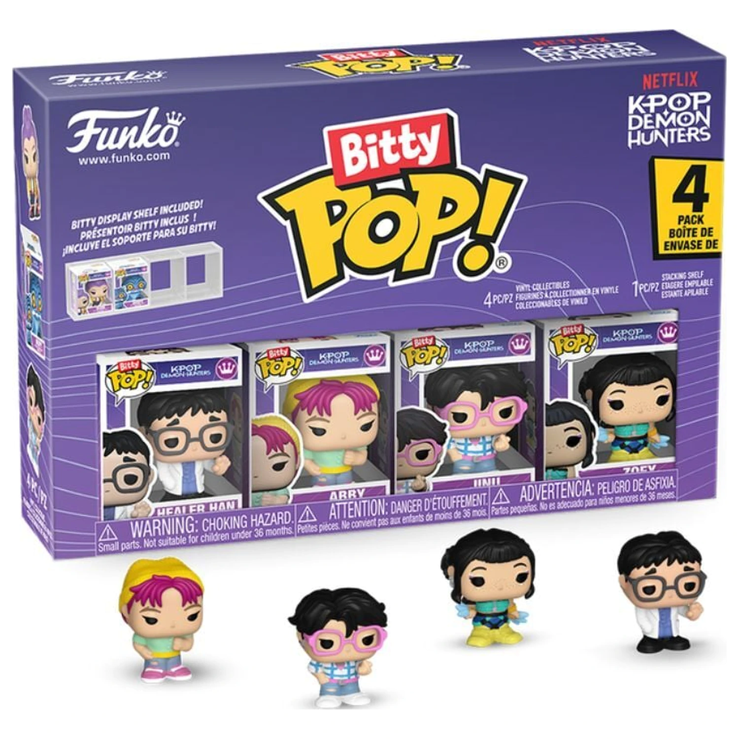 Zestaw 4 figurek Funko Bitty POP KPop Demon Hunters zdjęcie produktu