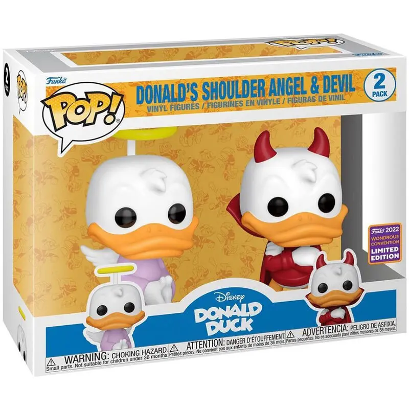 POP pack 2 Disney Kaczor Donald - Donald Anioł & Diabeł Exclusive zdjęcie produktu