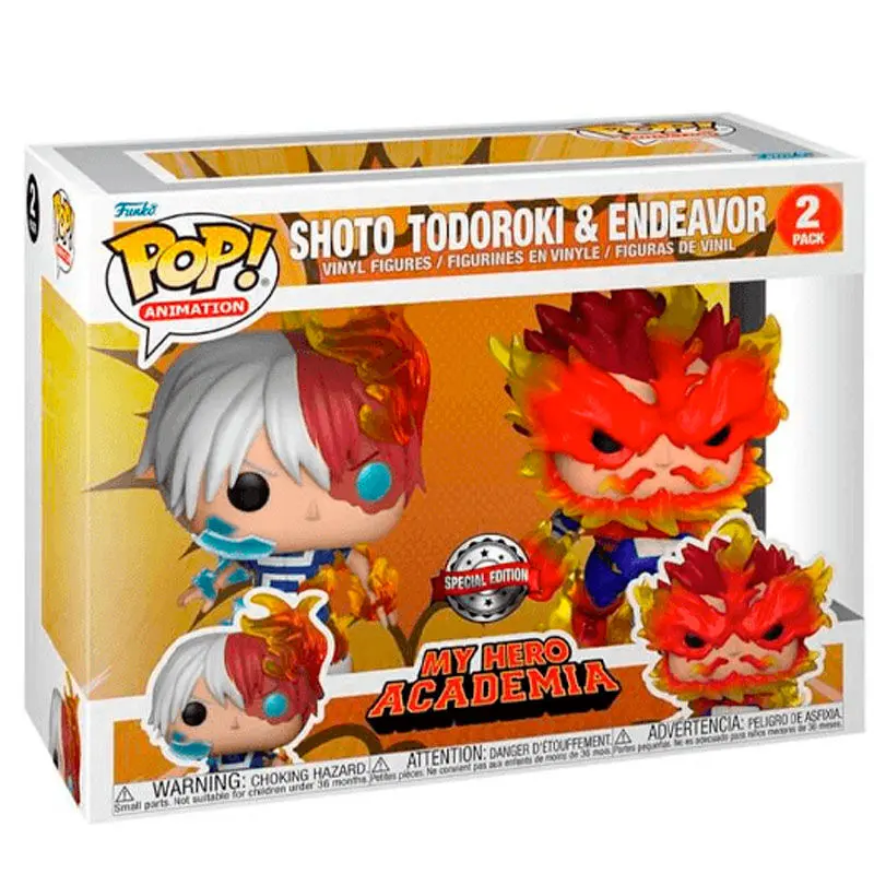 My Hero Academia POP! Figurki winylowe 2-Pack Endeavor & Todoroki 9 cm zdjęcie produktu