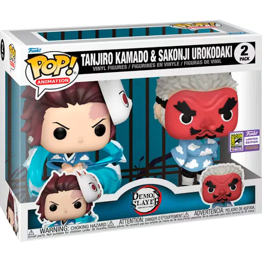 Funko POP pack 2 figures Demon Slayer: Kimetsu no Yaiba Tanjiro Kamado & Sakonji Urokodaki (2 figurki w zestawie) zdjęcie produktu