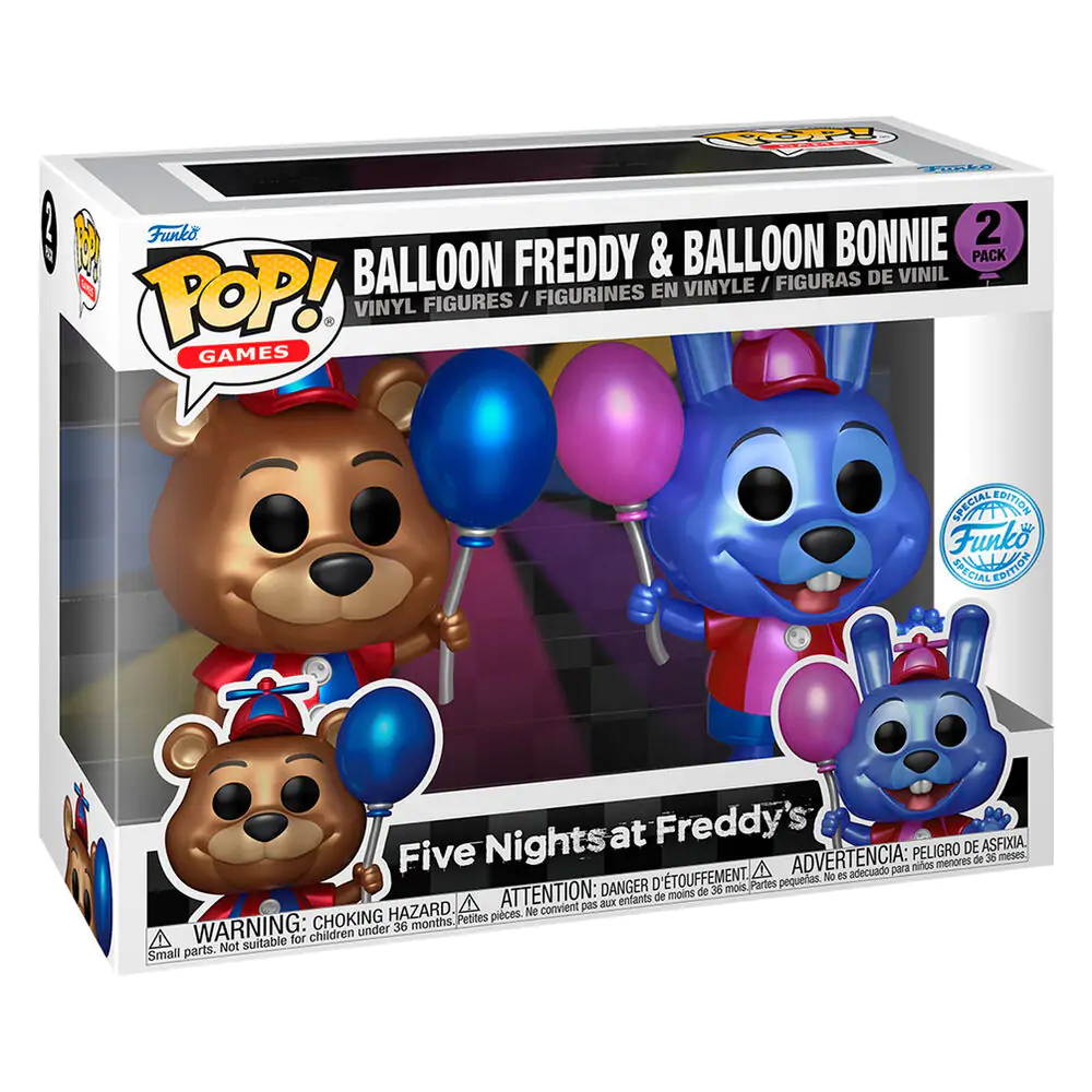 Funko POP! pack 2 figurki Five Nights at Freddy's Ballon Freddy & Balloon Bonnie Exclusive zdjęcie produktu