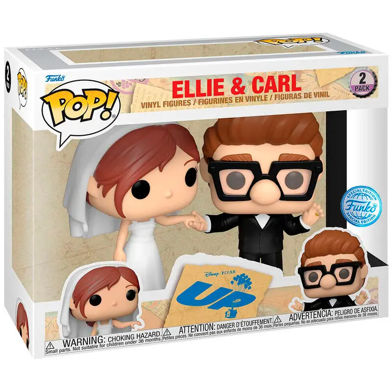 Up POP! Figurki Vinyl 2-Pack Ellie & Carl Wedding 9 cm zdjęcie produktu