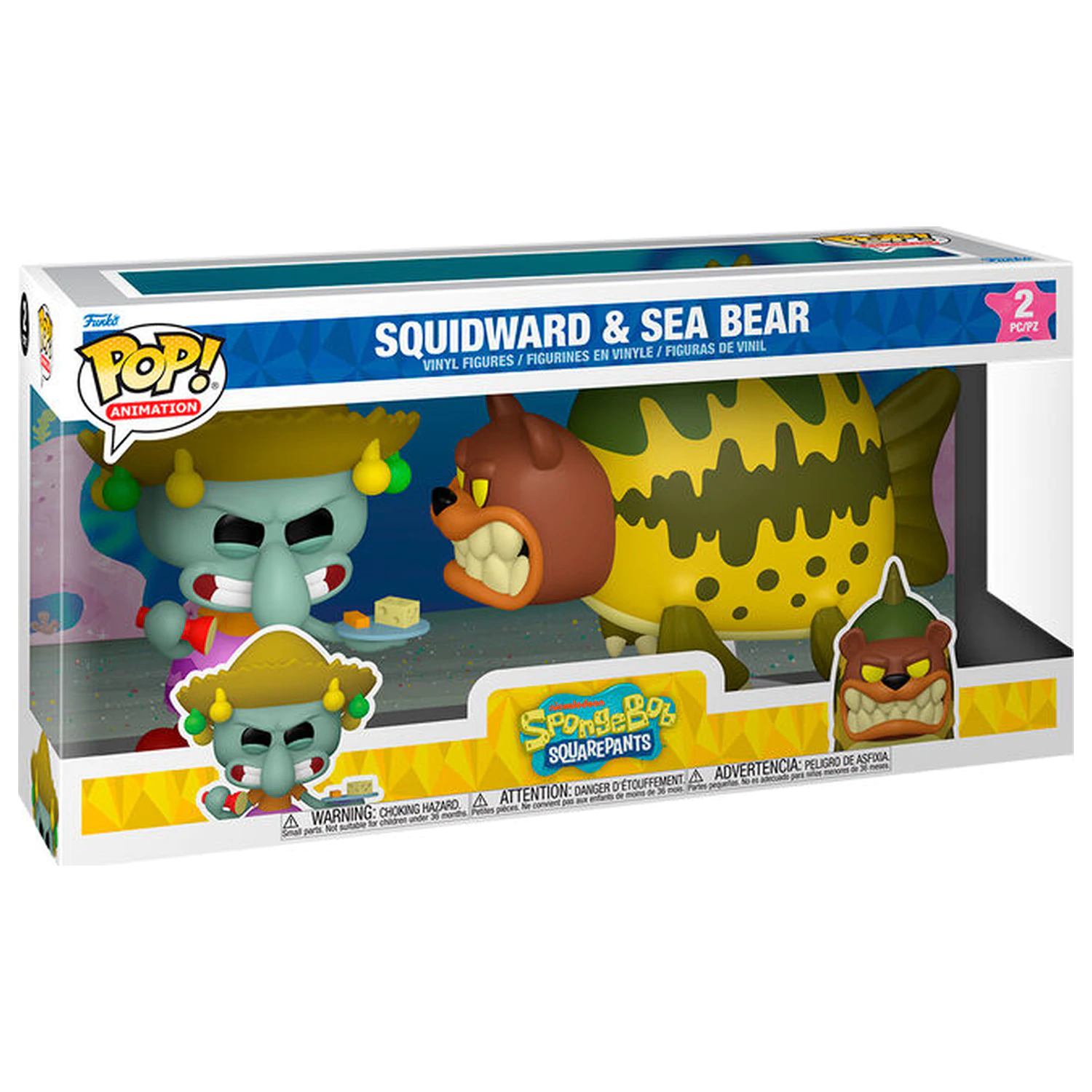 Funko POP Zestaw 2 figurek SpongeBob SquarePants Squidward & Sea Bear zdjęcie produktu