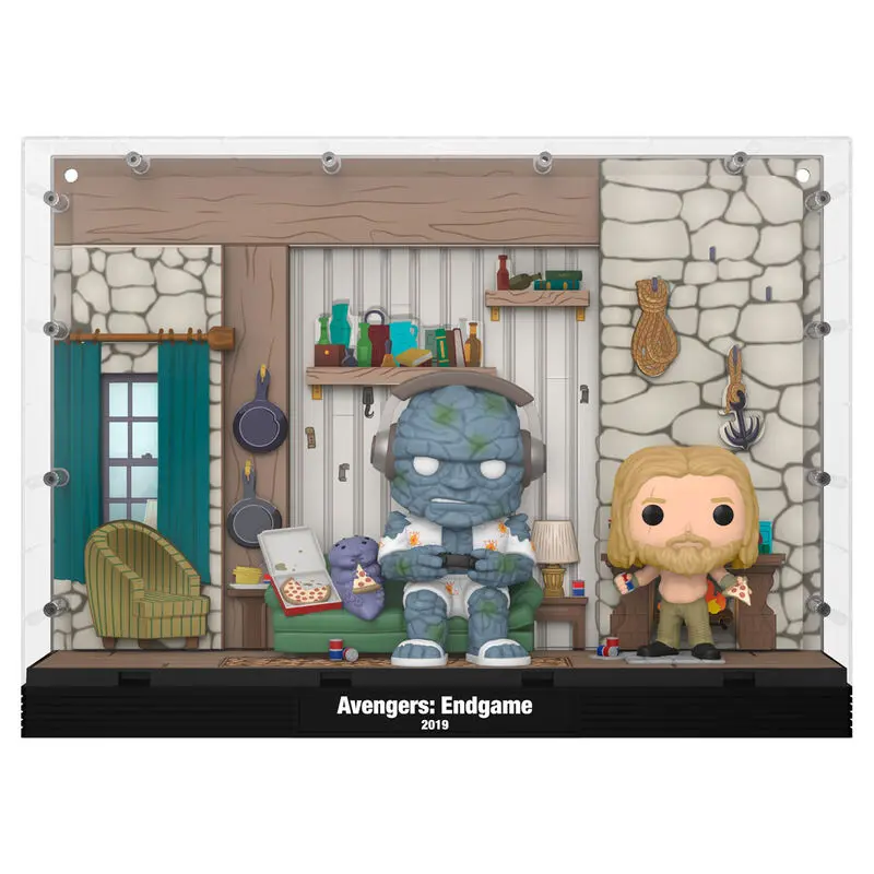 Zestaw 2 figurek winylowych Avengers Endgame POP Moments Deluxe Thor's House 9 cm zdjęcie produktu