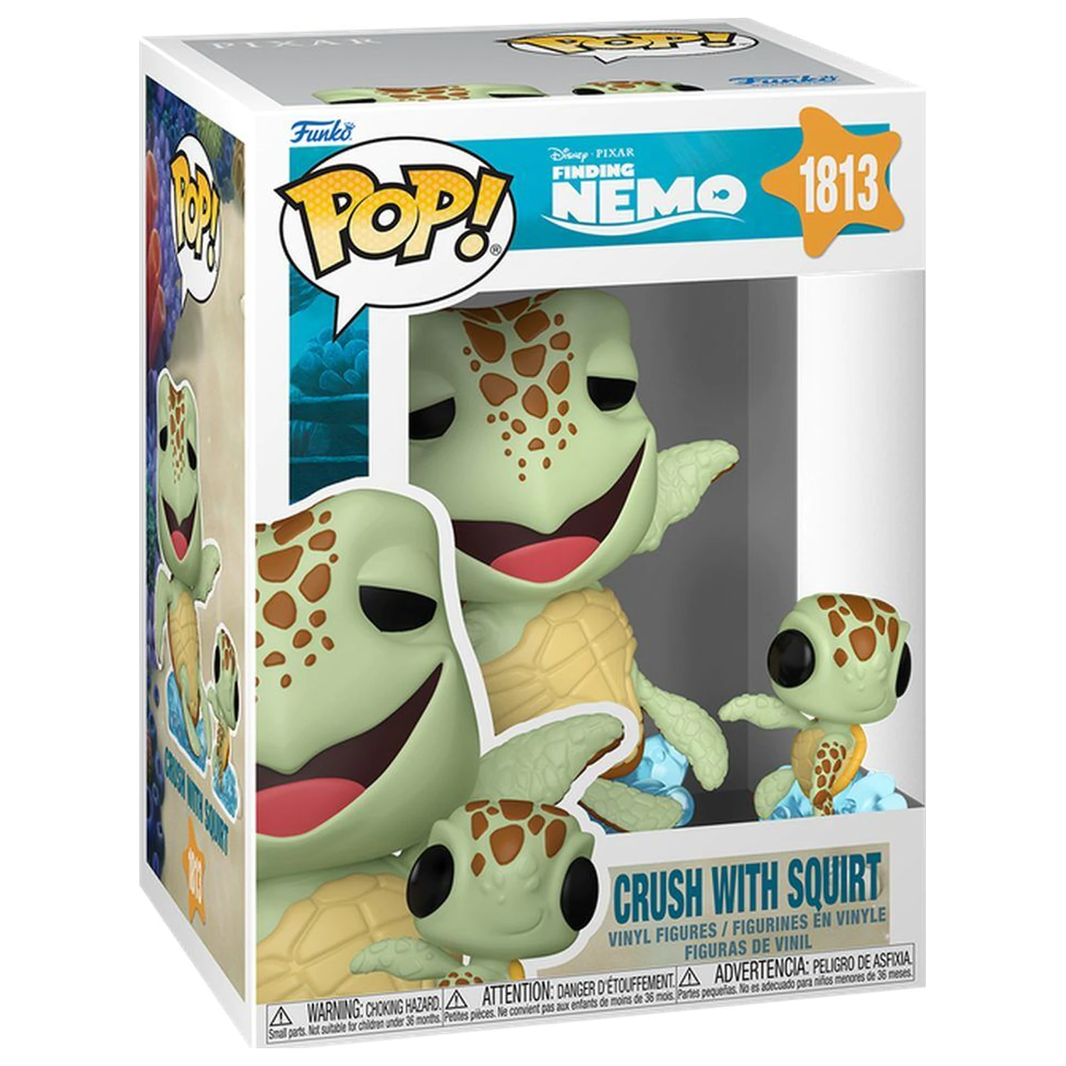 Figurka Funko POP i przyjaciel Disney Pixar Finding Nemo Crush z Squirt zdjęcie produktu