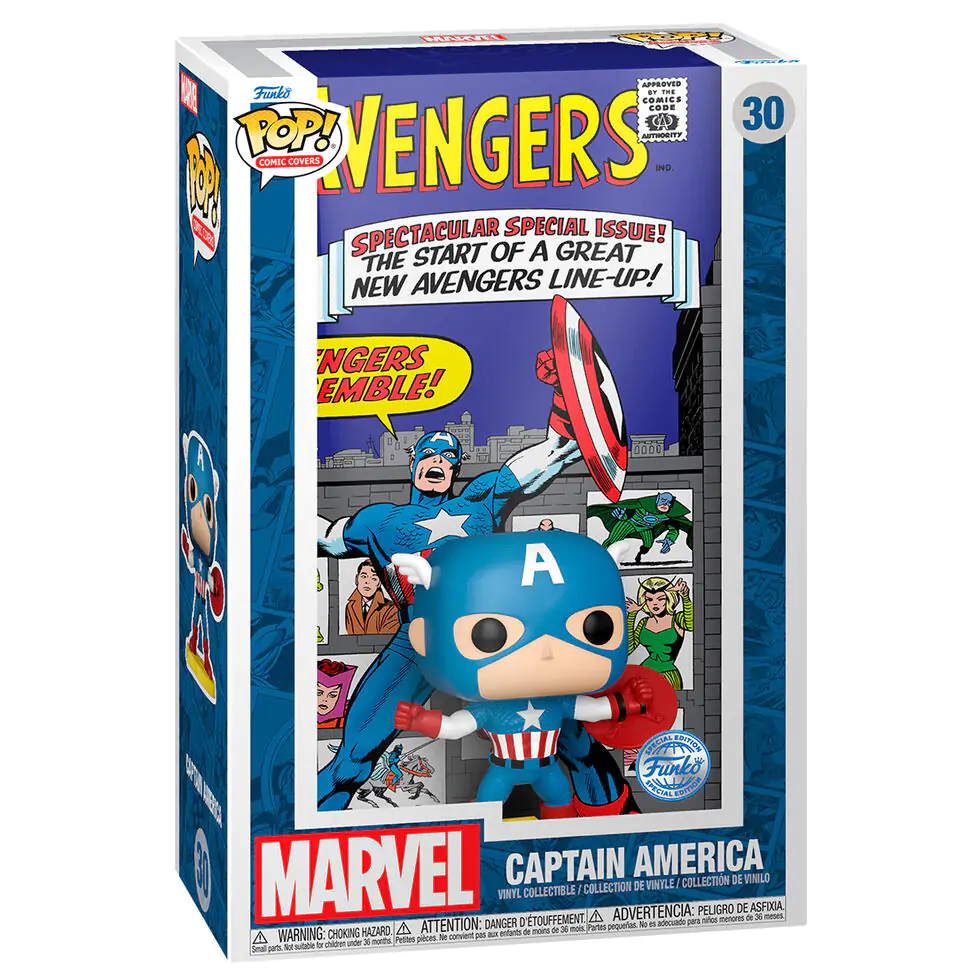 Figurka Funko POP Comic Cover Marvel Avengers Kapitan Ameryka Exclusive zdjęcie produktu