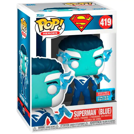 DC Comics POP! Figurka winylowa Superman (Niebieski) (NYCC/Fall Con.) 9 cm zdjęcie produktu