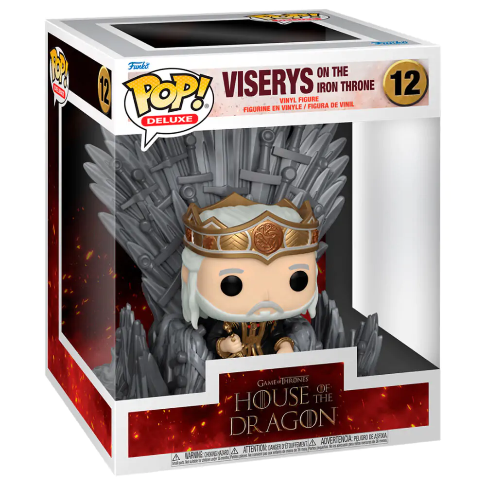 Figurka POP Deluxe House of the Dragon Viserys na Żelaznym Tronie zdjęcie produktu