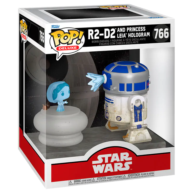 Funko POP figure Deluxe Star Wars R2-D2 i Księżniczka Leia Hologram zdjęcie produktu