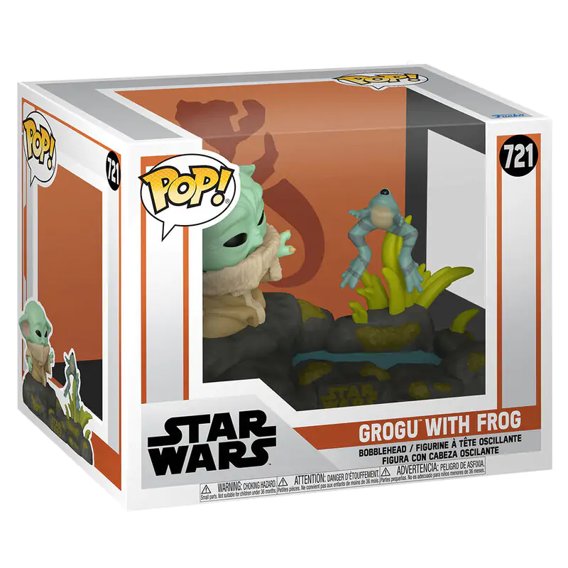 Figurka Funko POP Deluxe Star Wars The Mandalorian Grogu z Żabą zdjęcie produktu