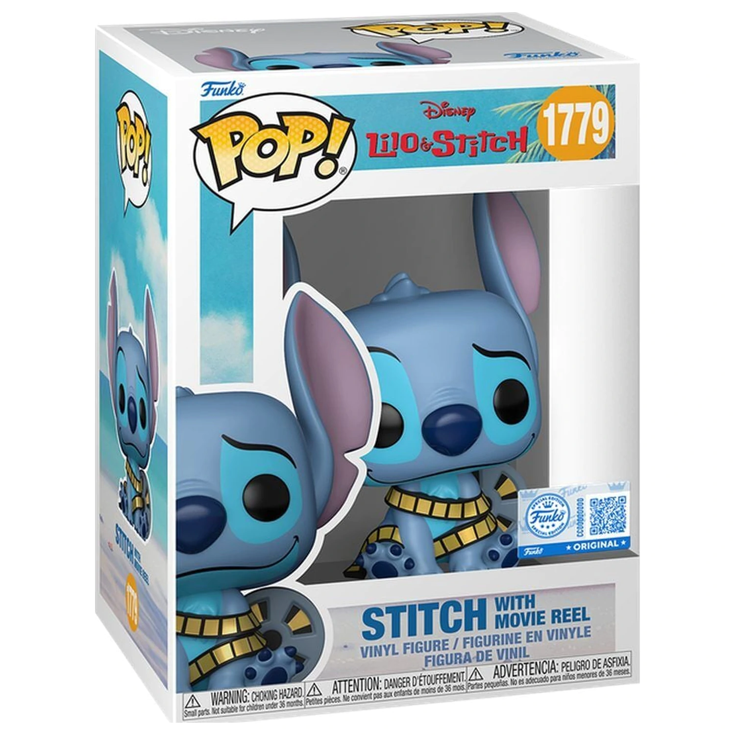 Funko POP figurka Disney Lilo & Stitch - Stitch with Movie Reel Exclusive zdjęcie produktu
