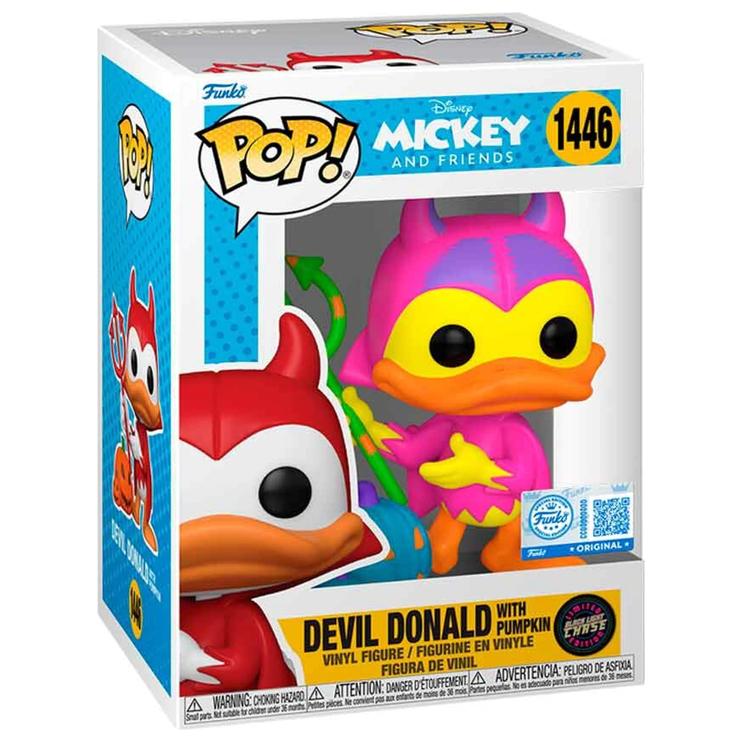 Figurka Funko POP Disney Miki i Przyjaciele Devil Donald z Pumpkin Chase Exclusive zdjęcie produktu