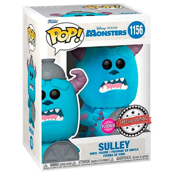 Monsters, Inc. 20th Anniversary POP! Disney Vinyl Figure Sulley z Pokrywką (Flocked) 9 cm zdjęcie produktu