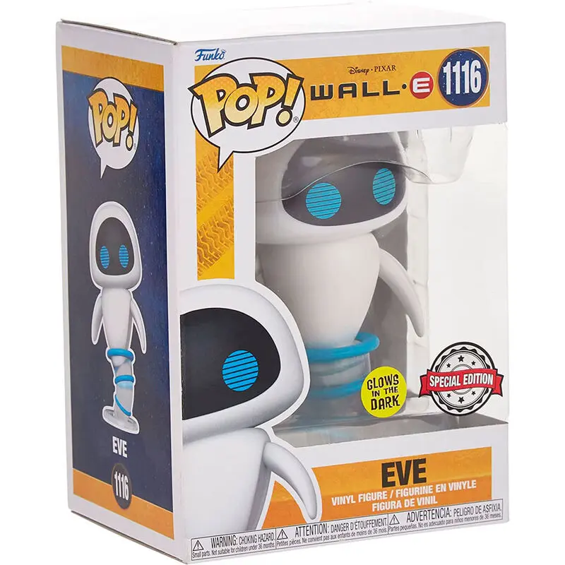 Wall-E POP! Disney Vinyl Figure Eve Latająca (Świecąca w ciemności) 9 cm zdjęcie produktu