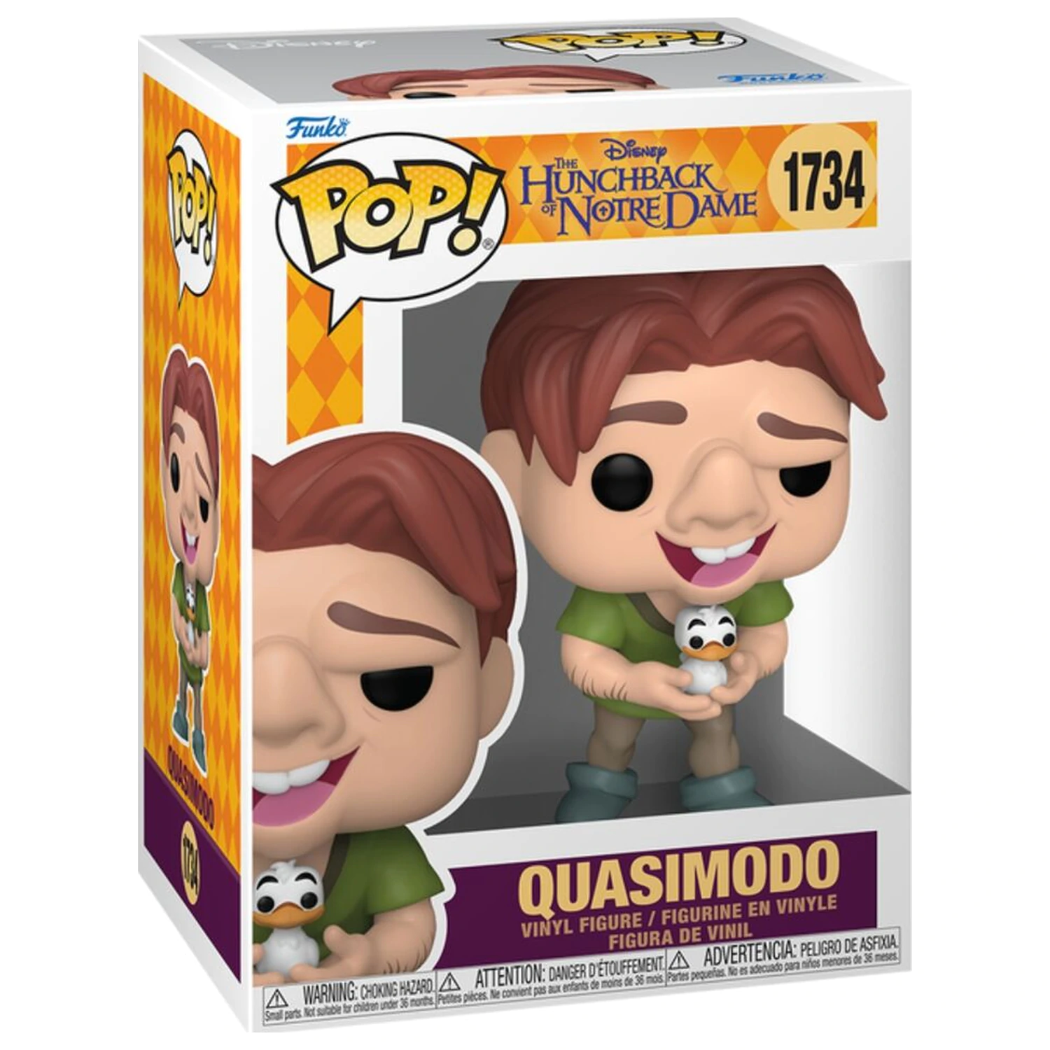 Funko POP figurka Disney the Hunchback of Notre Dame Quasimodo z Ptakiem zdjęcie produktu