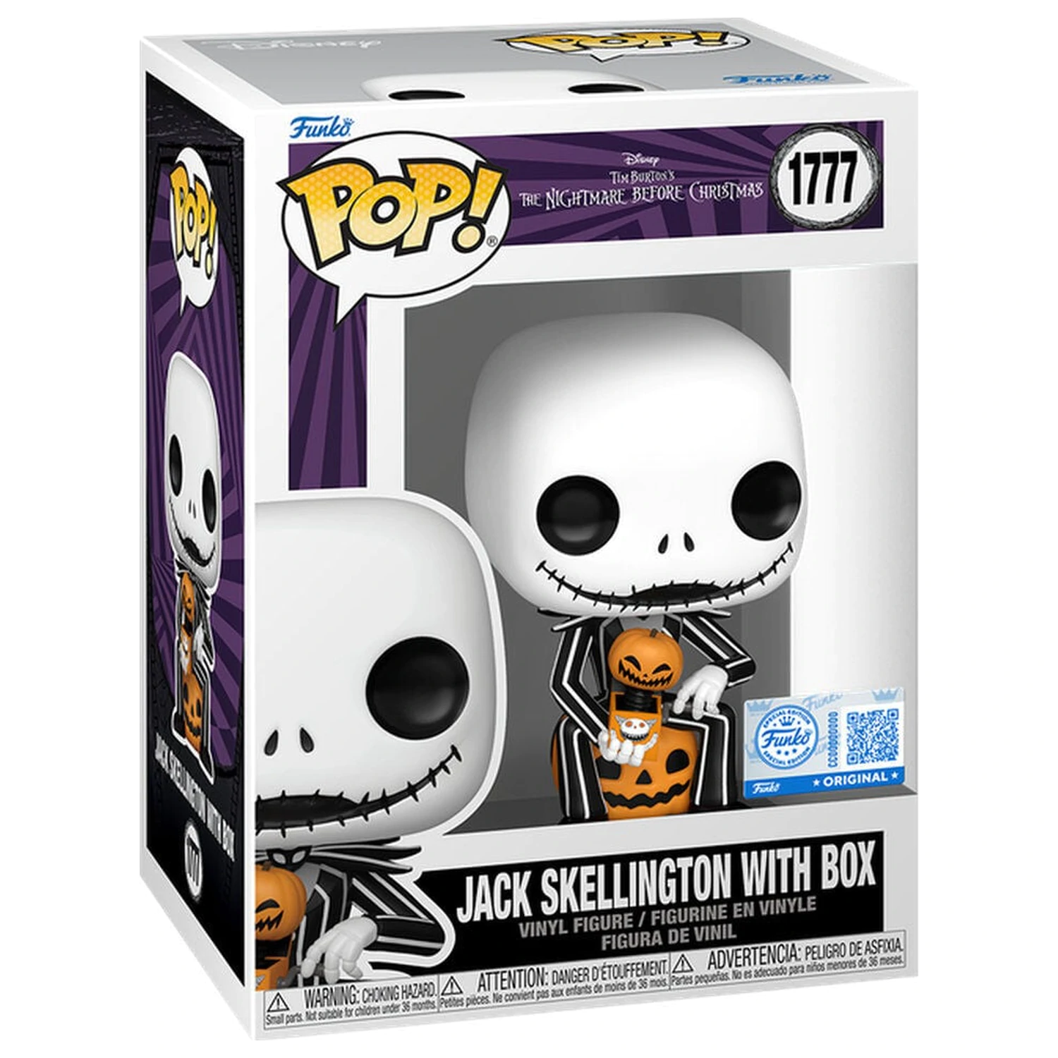 Figurka Funko POP Disney The Nightmare Before Christmas Jack Skellington with Box Exclusive zdjęcie produktu