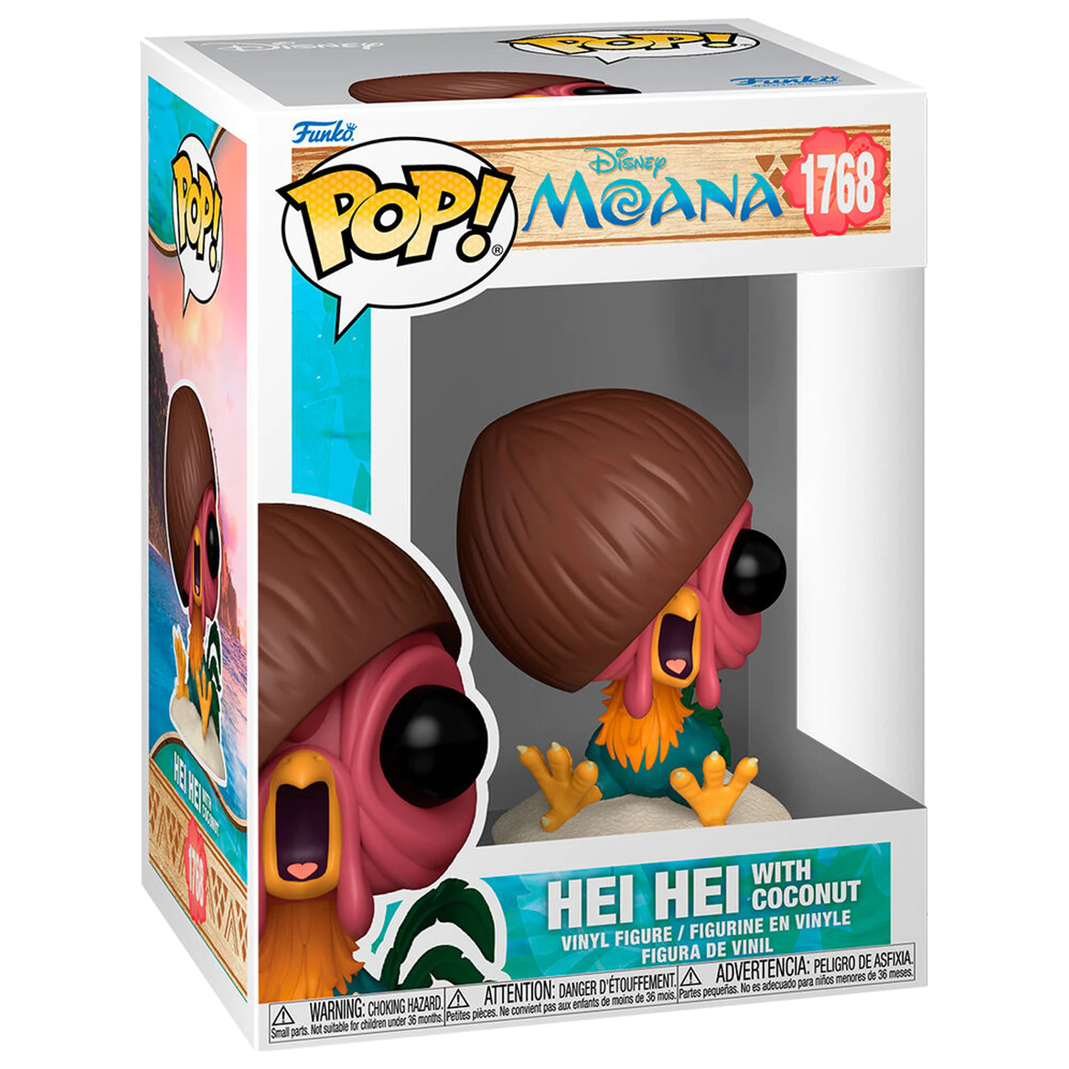 Funko POP figurka Disney Vaiana Moana 3 Hei Hei z Coconut zdjęcie produktu