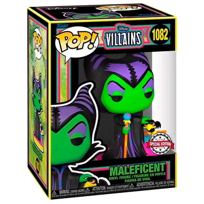 Disney Villains POP! Figurka Vinyl Maleficent (Blacklight) 9 cm zdjęcie produktu