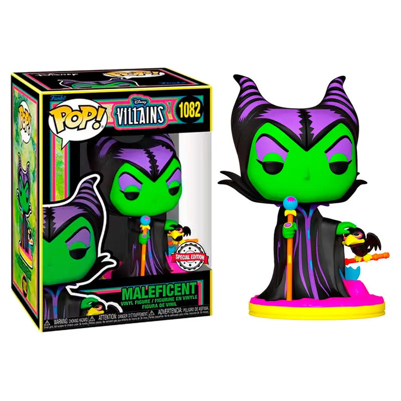 Disney Villains POP! Figurka Vinyl Maleficent (Blacklight) 9 cm zdjęcie produktu