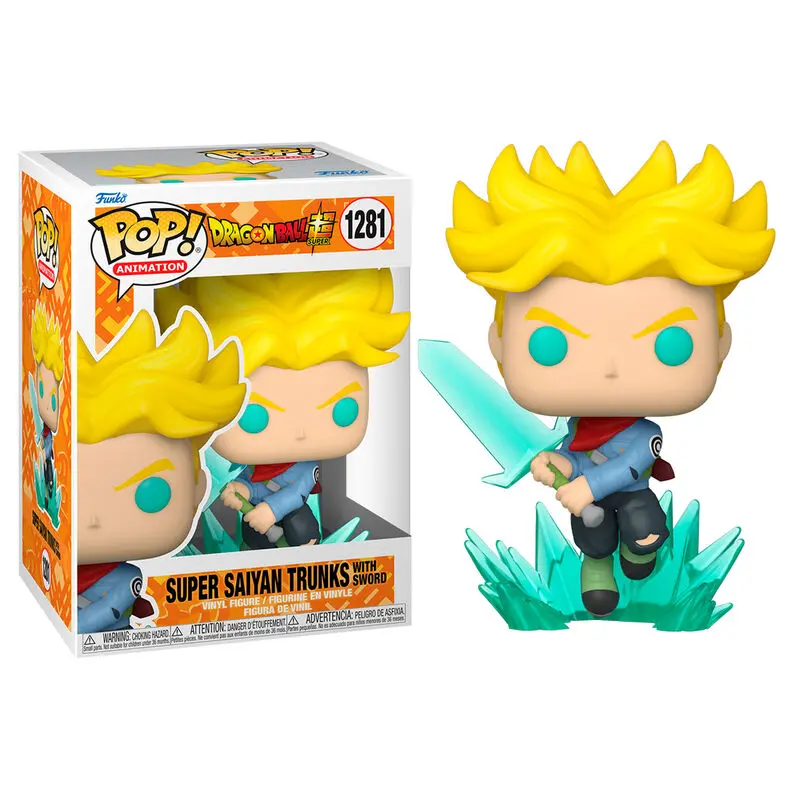 Dragon Ball Super POP! Animation Figurka winylowa SS Trunks z Mieczem 9 cm zdjęcie produktu