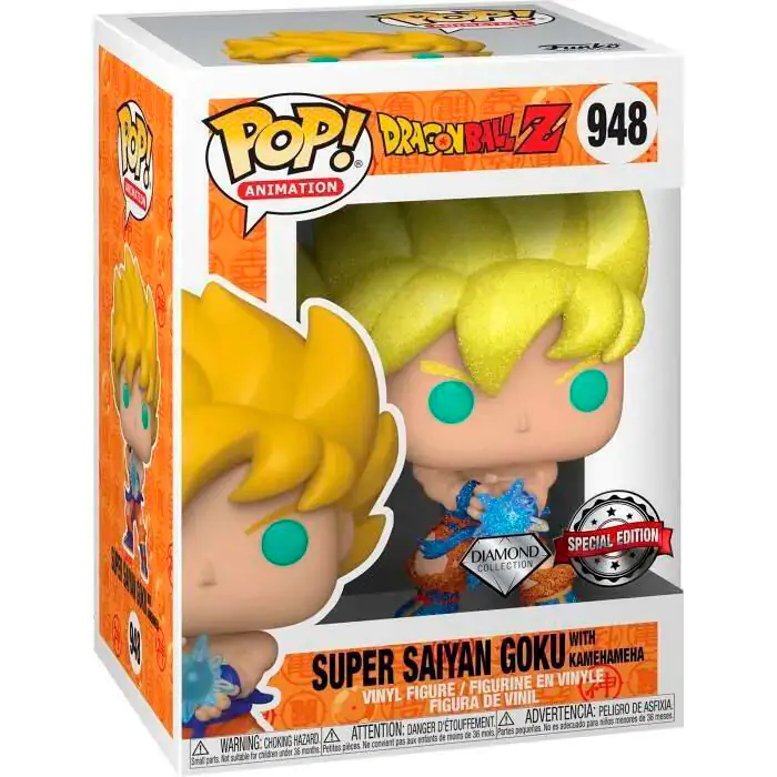 Dragon Ball Super Funko POP! Animation Figurka winylowa SSGokuW/KamehmhWve(DGLT) 9 cm zdjęcie produktu