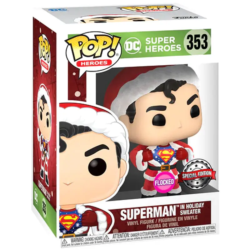 Funko POP figure & tee box Back DC Comics Superman Exclusive Flocked zdjęcie produktu