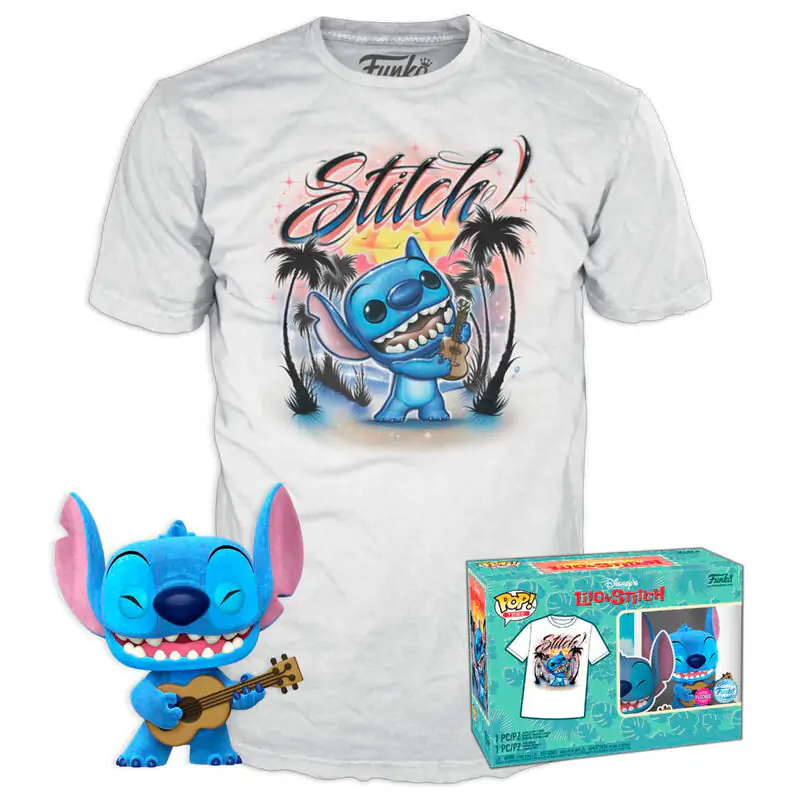 Funko POP figure & tee box Disney Stitch Ukelele Ekskluzywny zdjęcie produktu