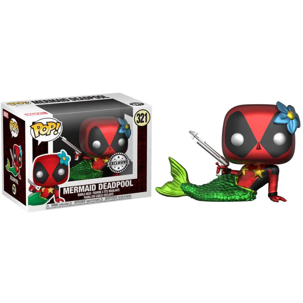 Funko POP! figurka & koszulka w pudełku Marvel Deadpool Mermaid Exkluzív zdjęcie produktu