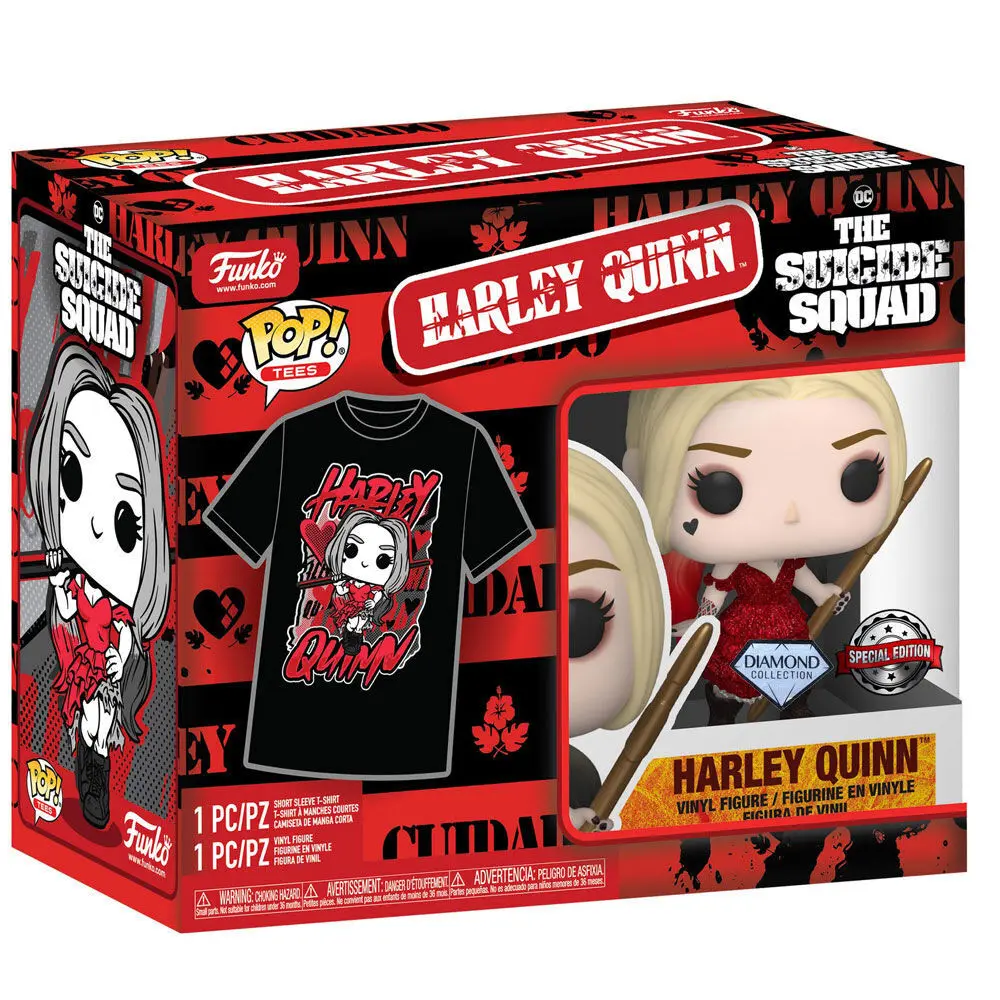 Funko POP! figurka & koszulka w pudełku Suicide Squad 2 Harley Quinn zdjęcie produktu