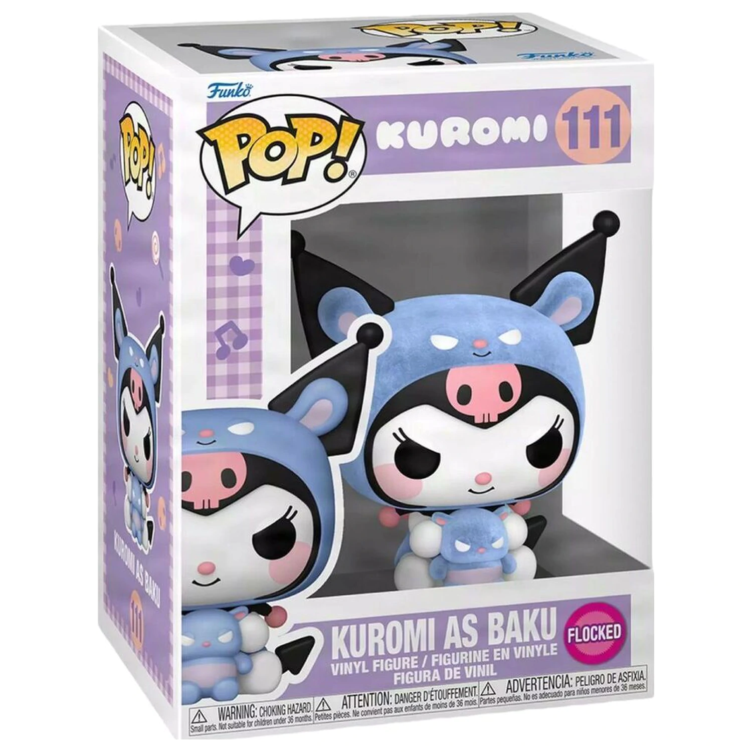 Figurka Funko POP Hello Kitty Kuromi As Baku Flocked zdjęcie produktu