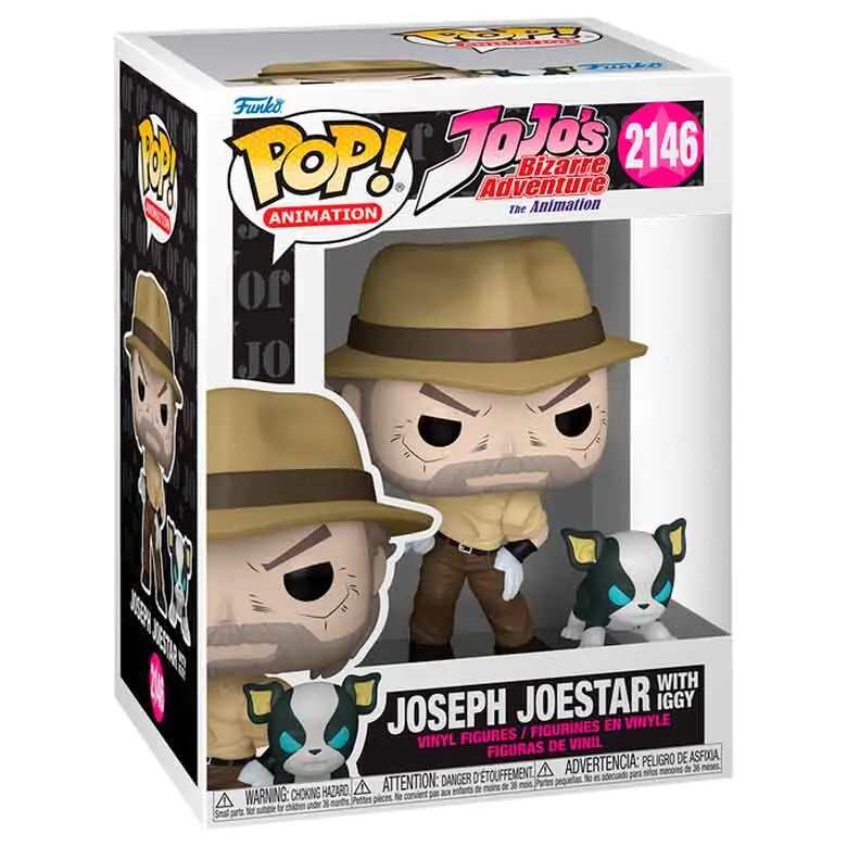 Figurka Funko POP Jojo's Bizarre Adventure Joseph Joestar z Iggy zdjęcie produktu