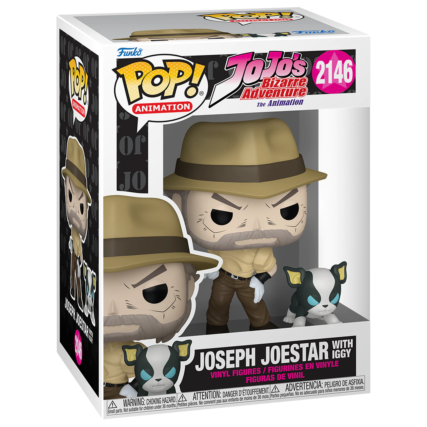 Figurka Funko POP Jojo's Bizarre Adventure Joseph Joestar z Iggy zdjęcie produktu