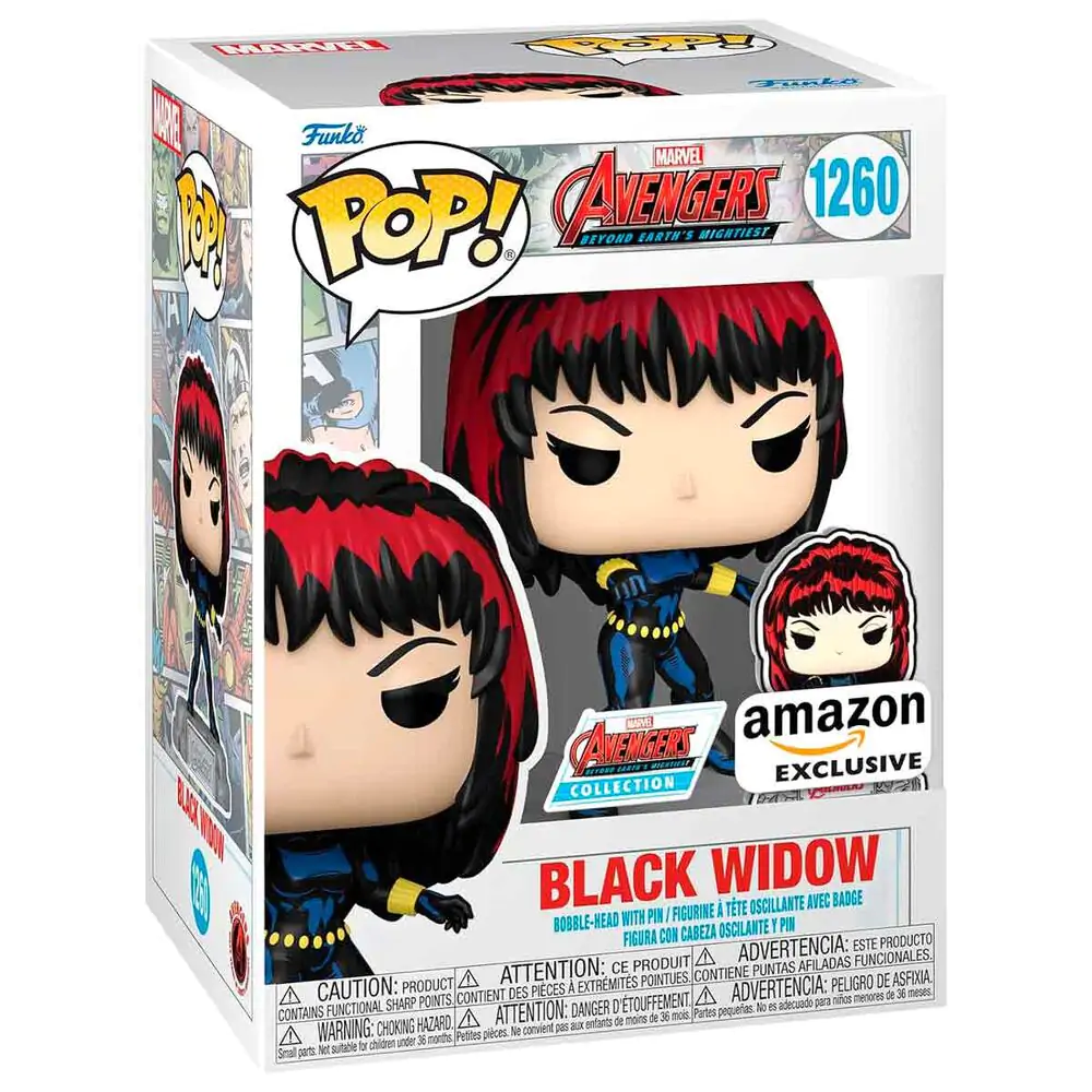 Figurka Funko POP Marvel Avengers 60th Anniversary Comic Black Widow with Pin Exclusive zdjęcie produktu