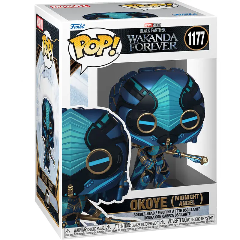 Black Panther: Wakanda Forever POP! Figurka Marvel Vinyl Okoye (Midnight Angel) 9 cm zdjęcie produktu