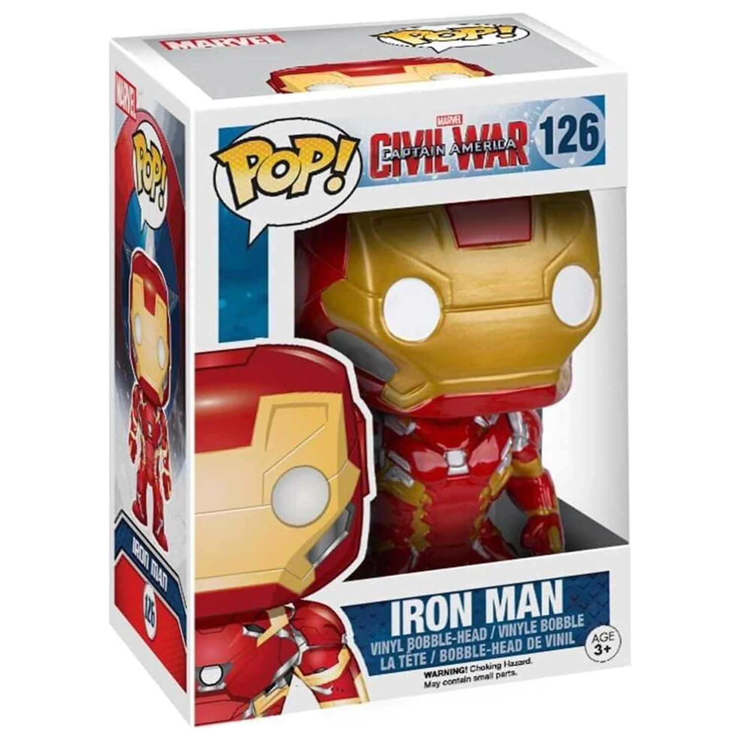 Captain America: Civil War POP! Figurka Vinyl Bobble-Head Iron Man 10 cm zdjęcie produktu