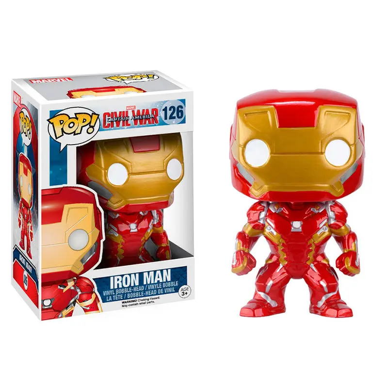 Captain America: Civil War POP! Figurka Vinyl Bobble-Head Iron Man 10 cm zdjęcie produktu