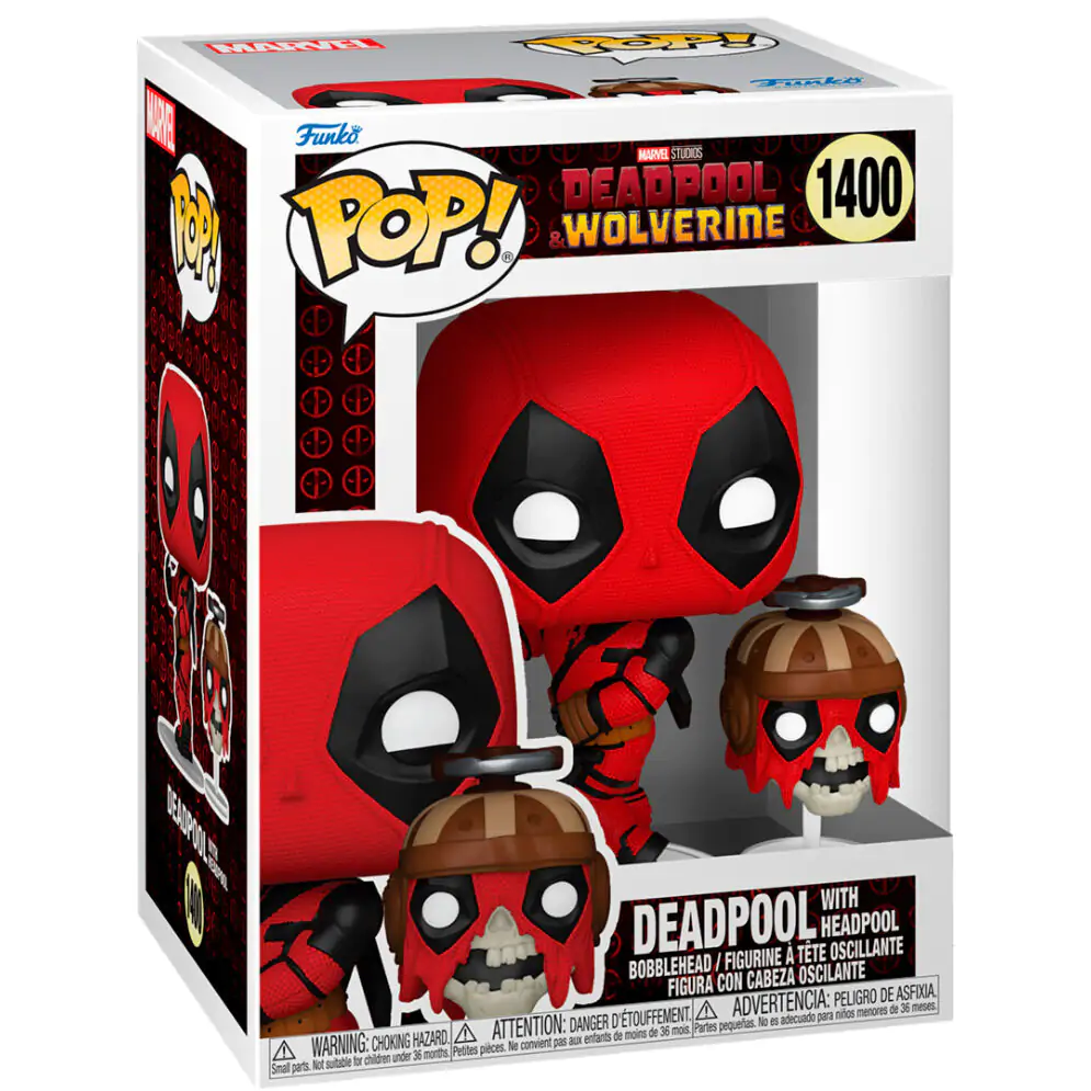 Figurka Funko POP Marvel Deadpool & Wolverine Deadpool z Headpoolem zdjęcie produktu