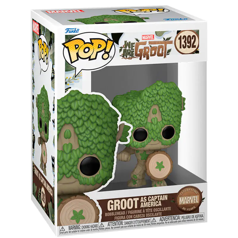 Figurka Funko POP Marvel We Are Groot - Groot jako Kapitan Ameryka zdjęcie produktu