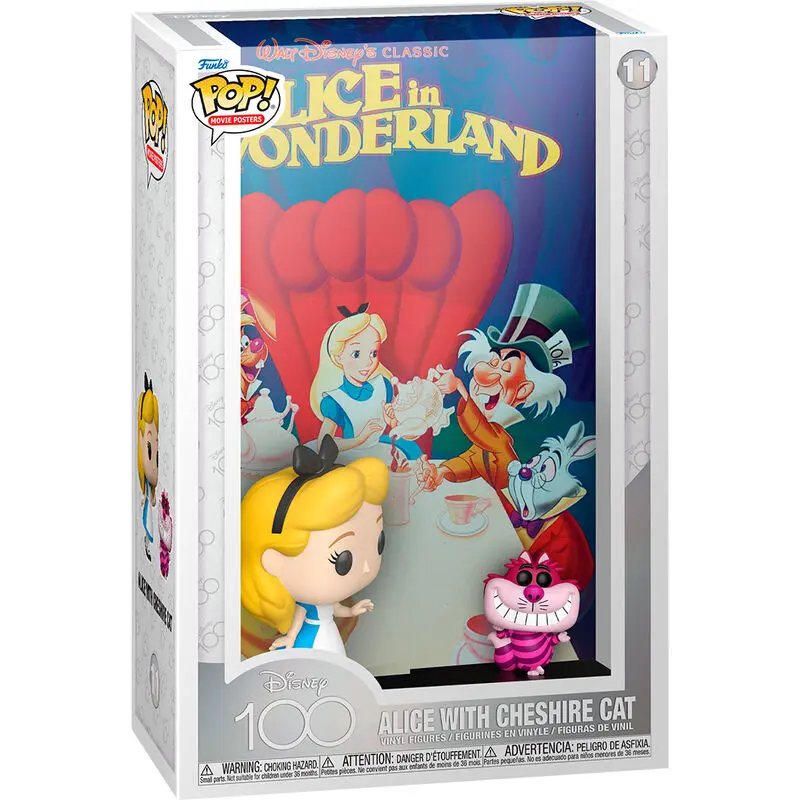 Disney - 100. Rocznica POP! Plakat Filmowy & Figurka Alicja w Krainie Czarów 9 cm zdjęcie produktu