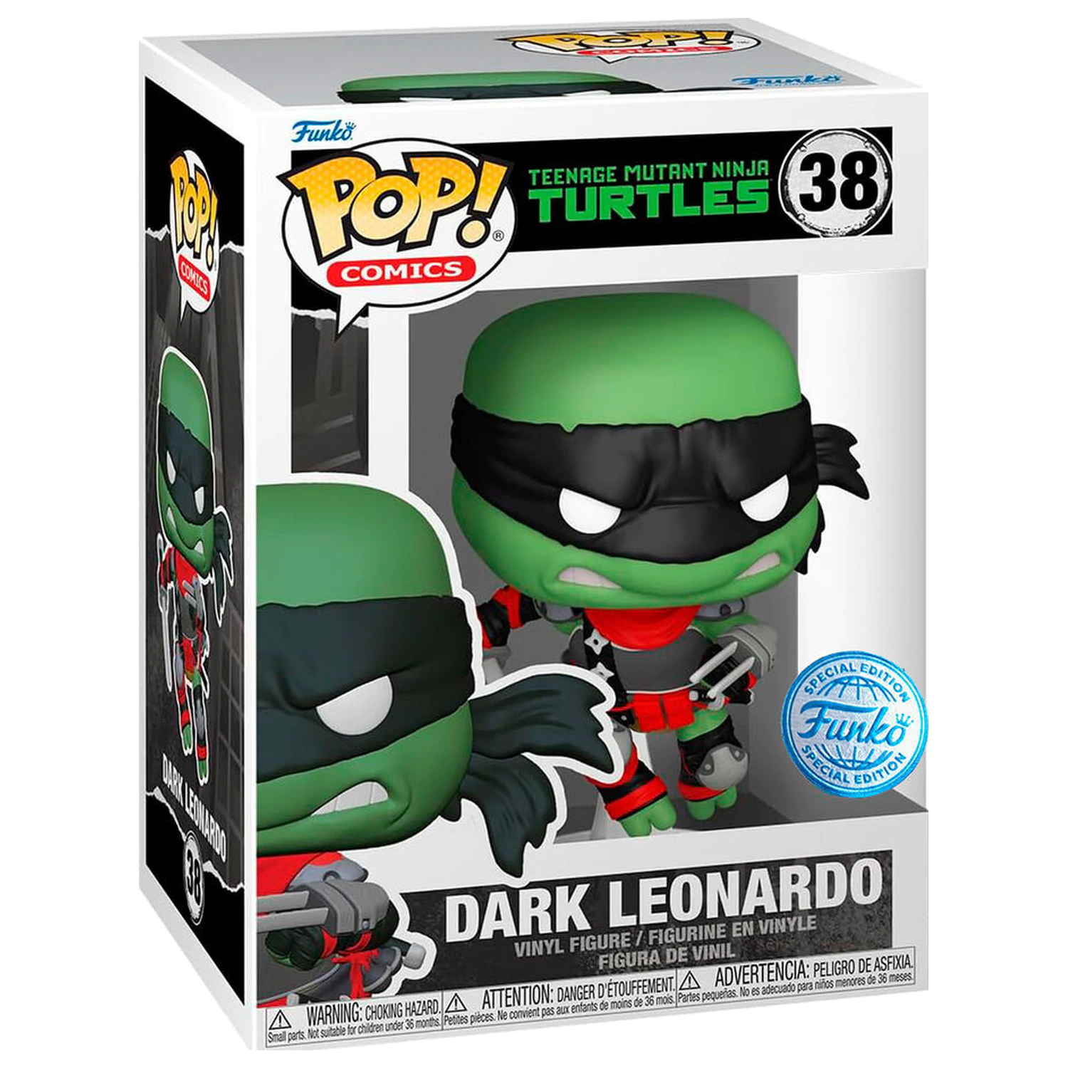 Figurka Funko POP Ninja Turtles Teenage Mutant Dark Leonardo Exclusive zdjęcie produktu