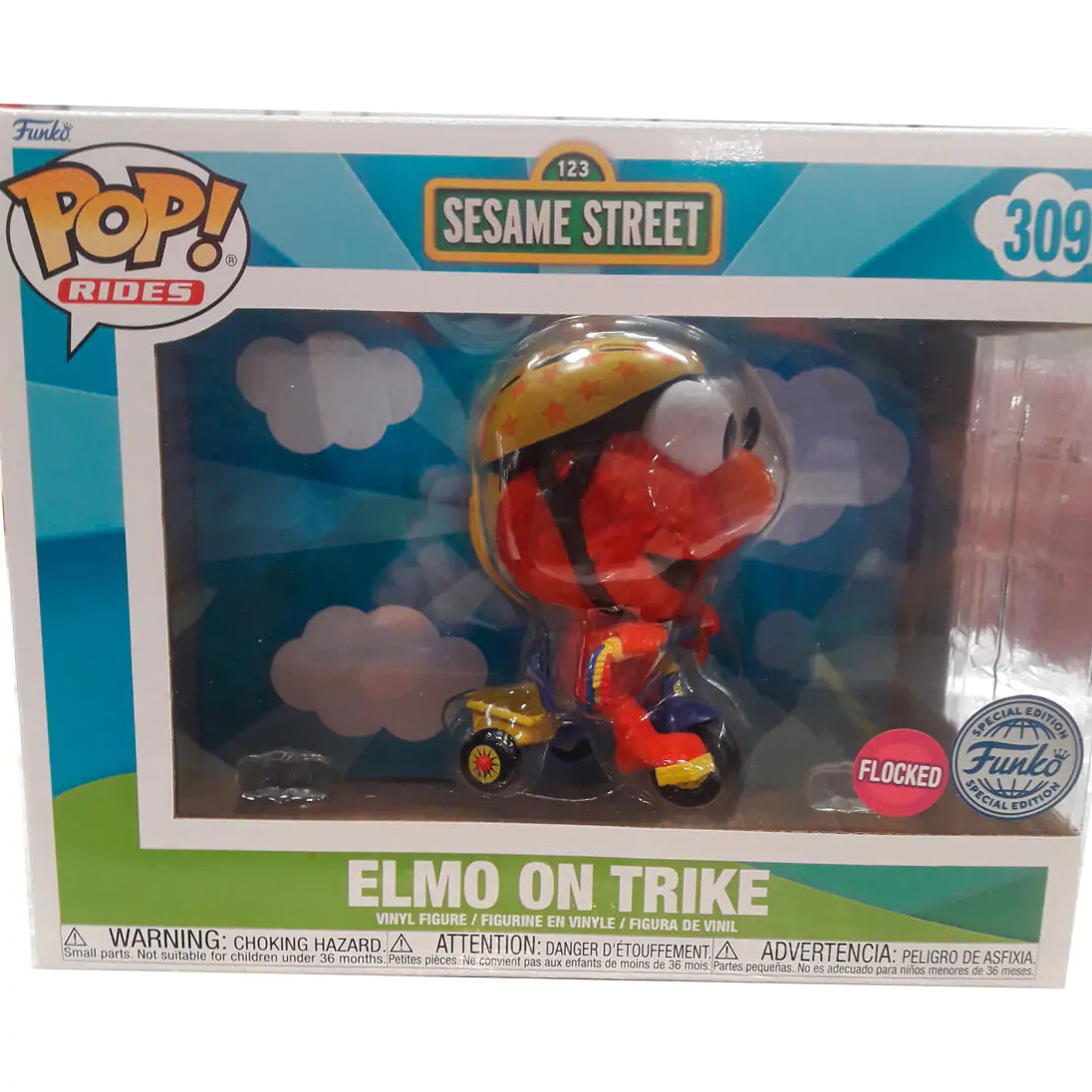 Figurka POP Rider Ulica Sezamkowa Elmo na Trójkołowcu Exclusive zdjęcie produktu